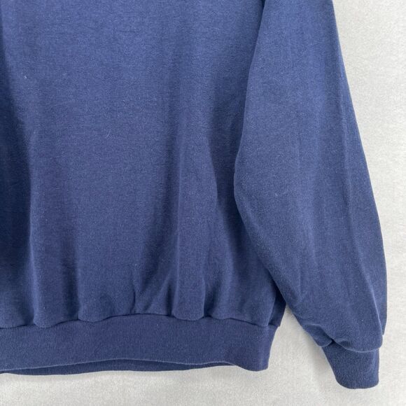 ROYAL DUTCH COLLEGE Sweatshirt Mens L HOLLAND NETHERLANDS Fleece Pullover Blue - Picture 8 of 13